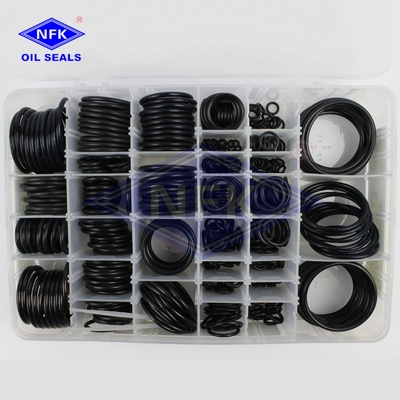  Black Rubber Metric O Ring Assortment Kit For Automobile Industry