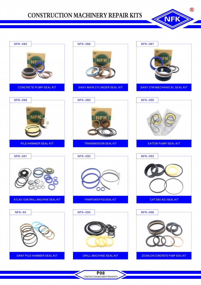 Kit de joint mécanique de ZOOMLION 37m 43m 47m 53m pour la pompe concrète montée par camion