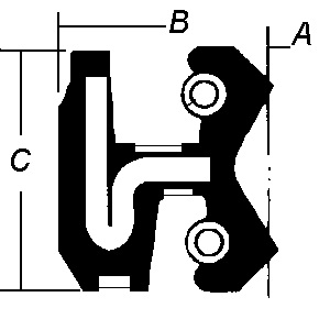 Arrière à haute pression de vilebrequin du joint de NOK AW4395-E0 pour la lèvre antipoussière de KOMATSU PC350-6