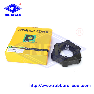 Black 16AS Rubber Coupling Spider Universal Joint Coupling Assembly For Komatsu Excavator
