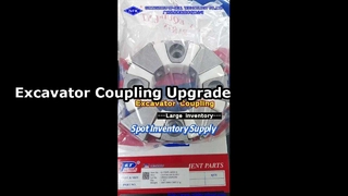 Accouplement d'arbre en caoutchouc PET de Taiwan pour excavatrice